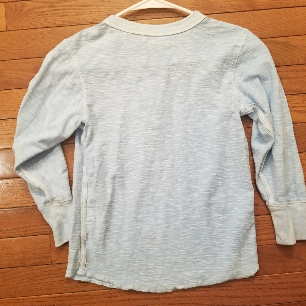 GapKids Faded Baby Blue Henley - Picture 3 of 3